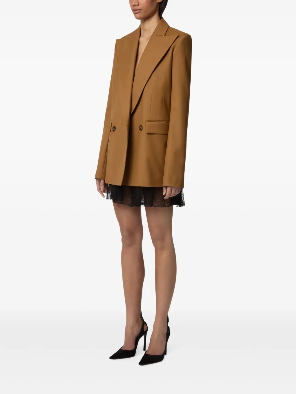 Nina Ricci Jack met dubbele rij knopen Bruin