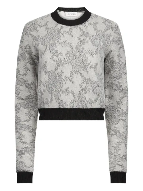 Nina Ricci lace-jacquard jumper