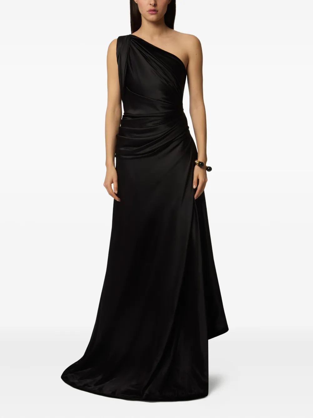 Nina Ricci Asymmetrische maxi-jurk - Zwart
