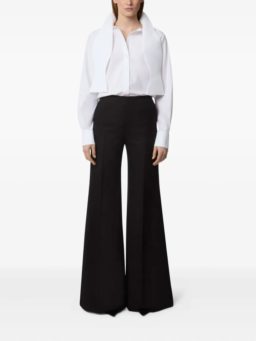 Nina Ricci Blouse met oversized kraag - Wit