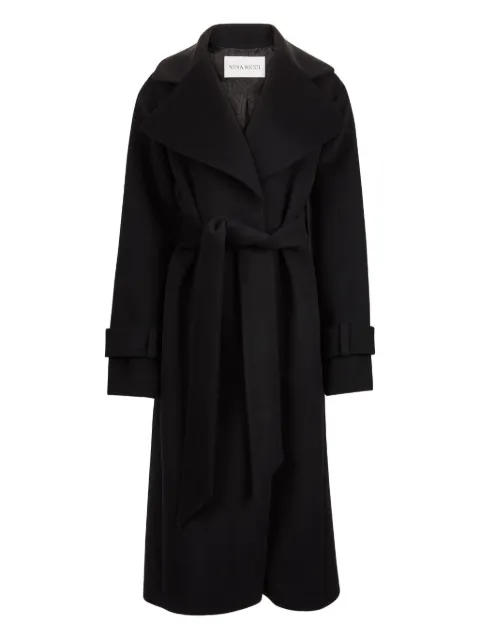 Nina Ricci velvet-trimmed coat