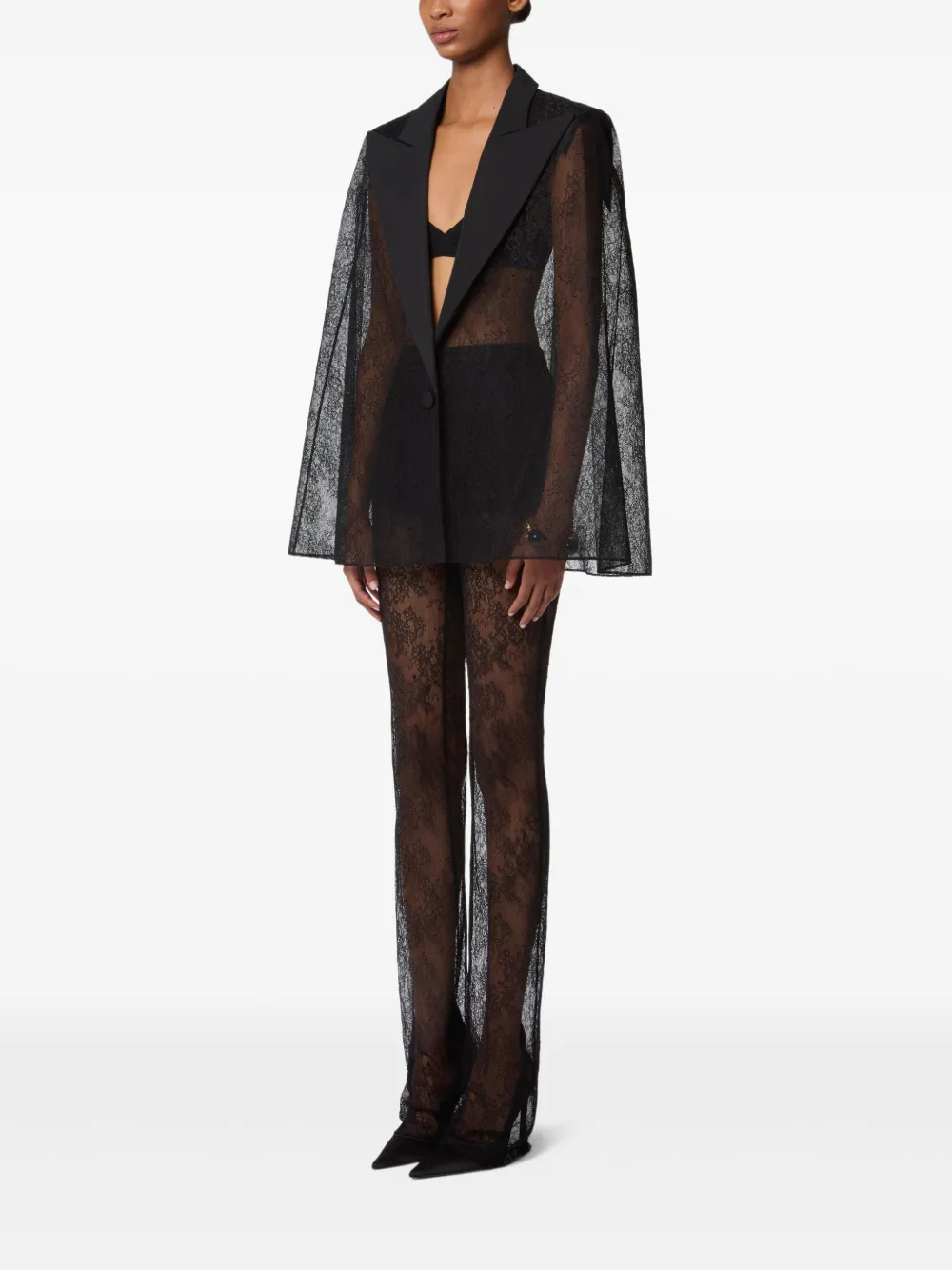 Nina Ricci Blazer met kant Zwart