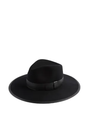 ハット NINA RICCI Woman Hat Black 25PAA0123FEL025 U9000 NINA RICCI Wool-felt hat | netaporter | REVERSIBLE