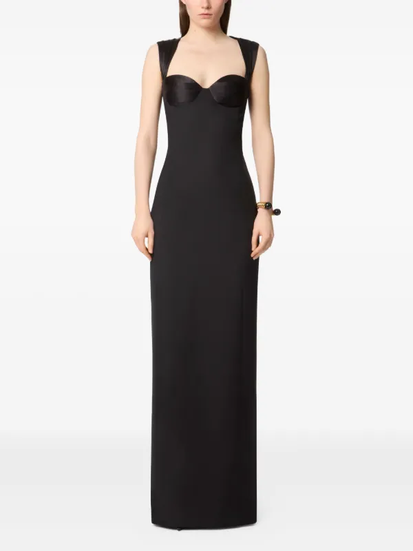 Nina Ricci>>オープンバックサテンマキシドレス Nina Ricci>>オープンバックサテンマキシドレス (NINA RICCI