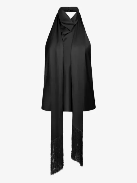 Nina Ricci halterneck fringed top