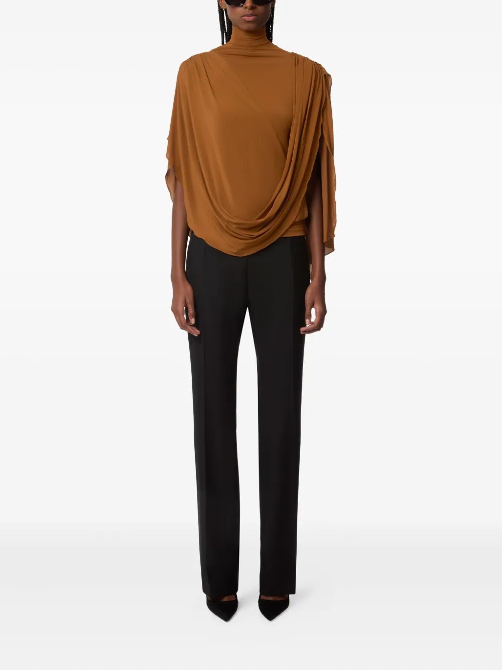 Nina Ricci Gedrapeerde top - Bruin