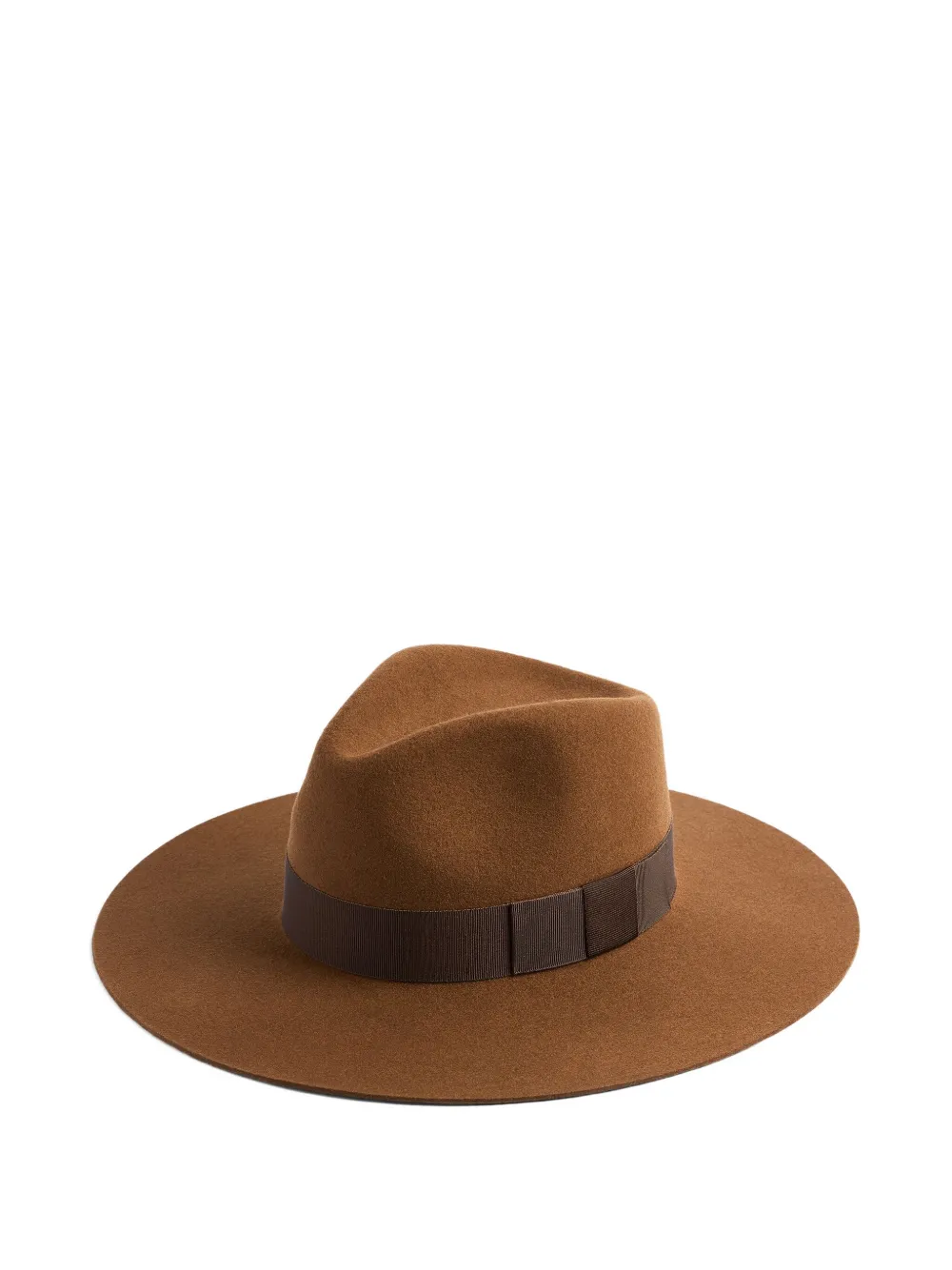 Nina Ricci Wool Fedora Hat In Brown