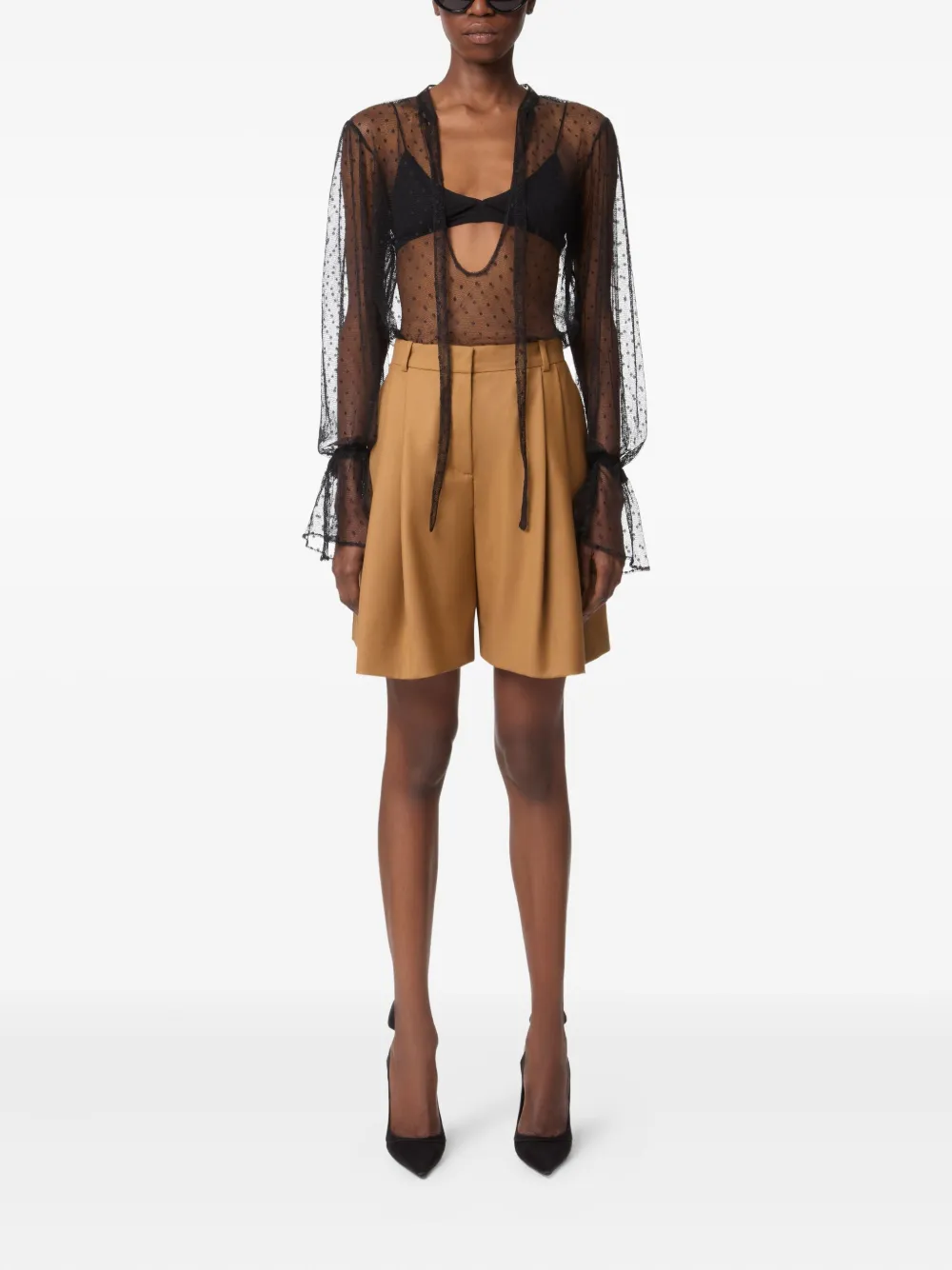 Nina Ricci High waist shorts Bruin