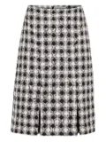 Nina Ricci wool slited mini skirt - Black