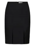 Nina Ricci slit wool mini skirt - Black