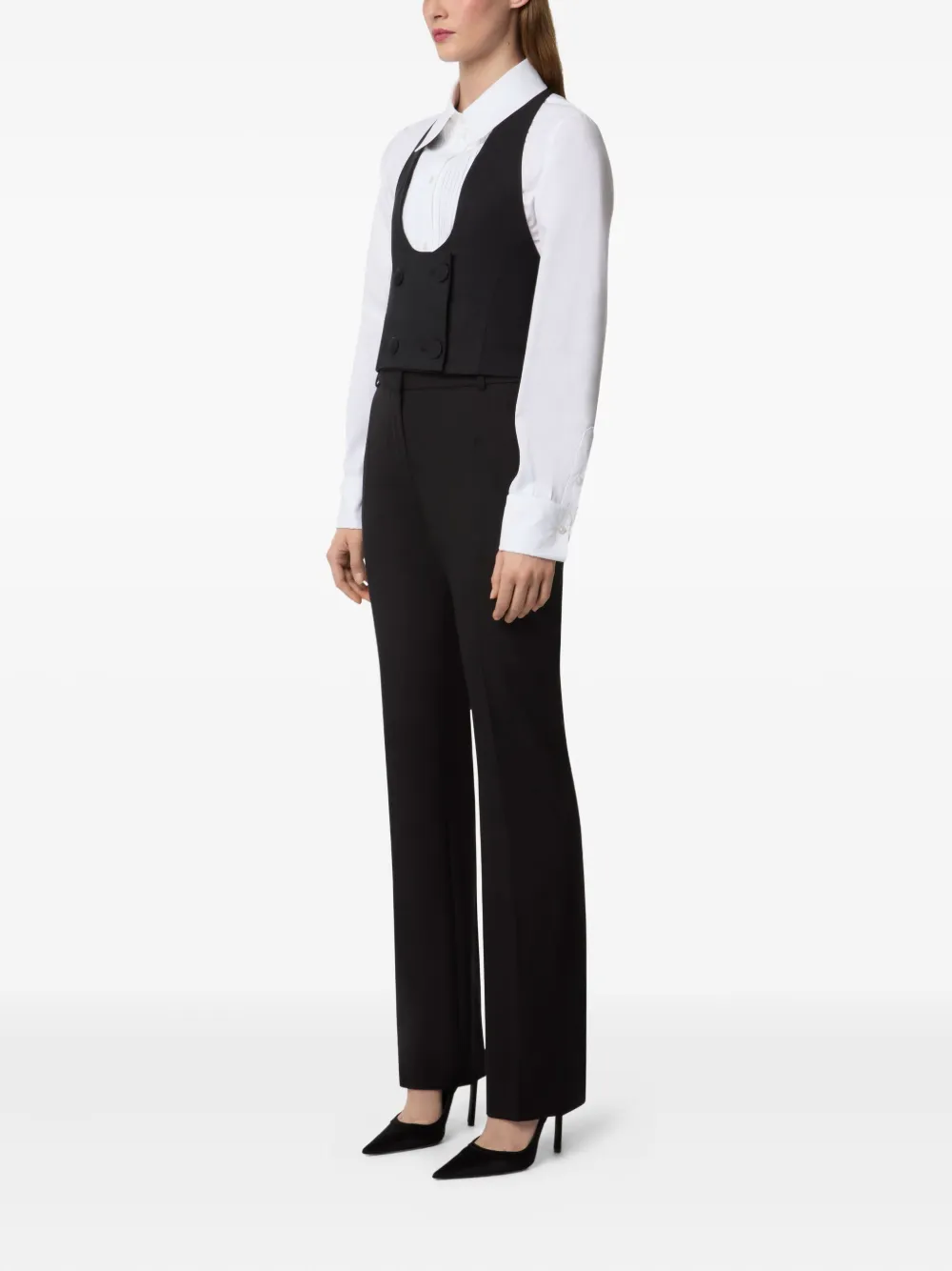 Nina Ricci Gabardine broek Blauw