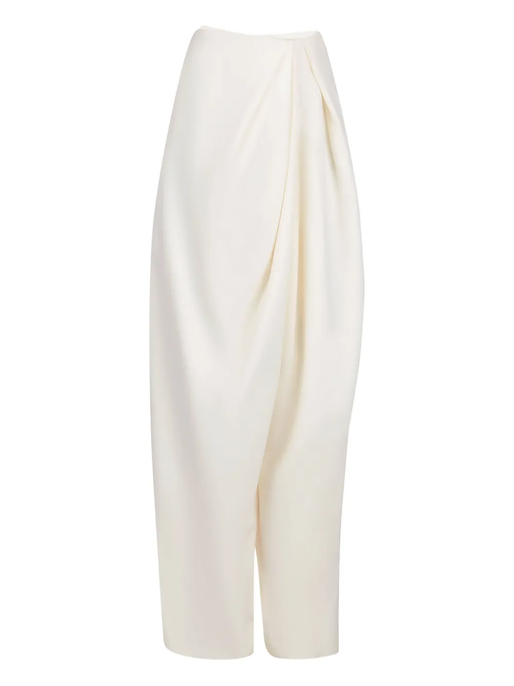 Nina Ricci draped wool trousers Beige