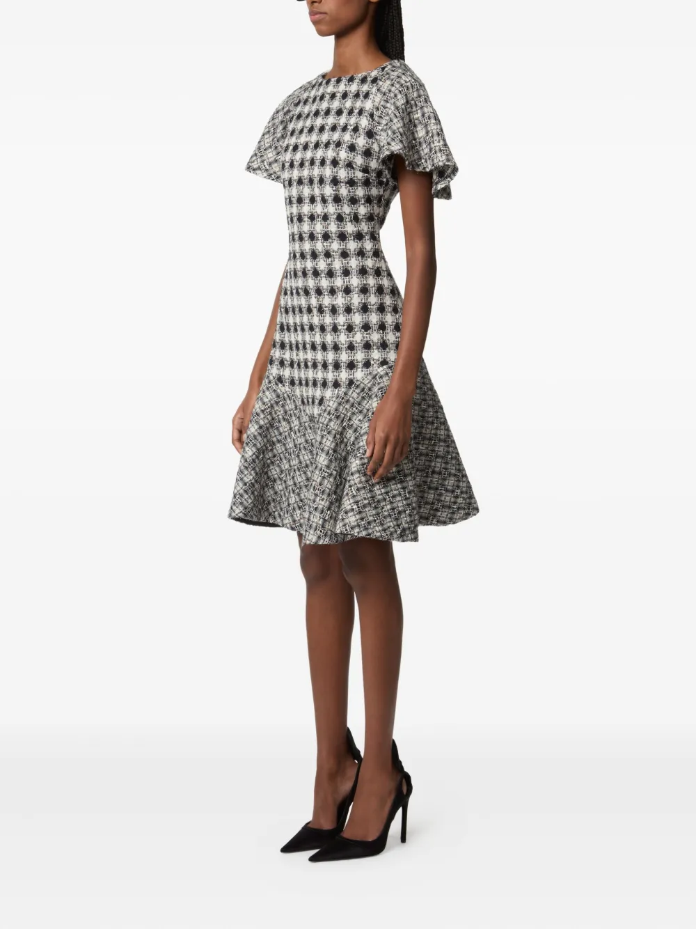 Nina Ricci Tweed mini-jurk Zwart