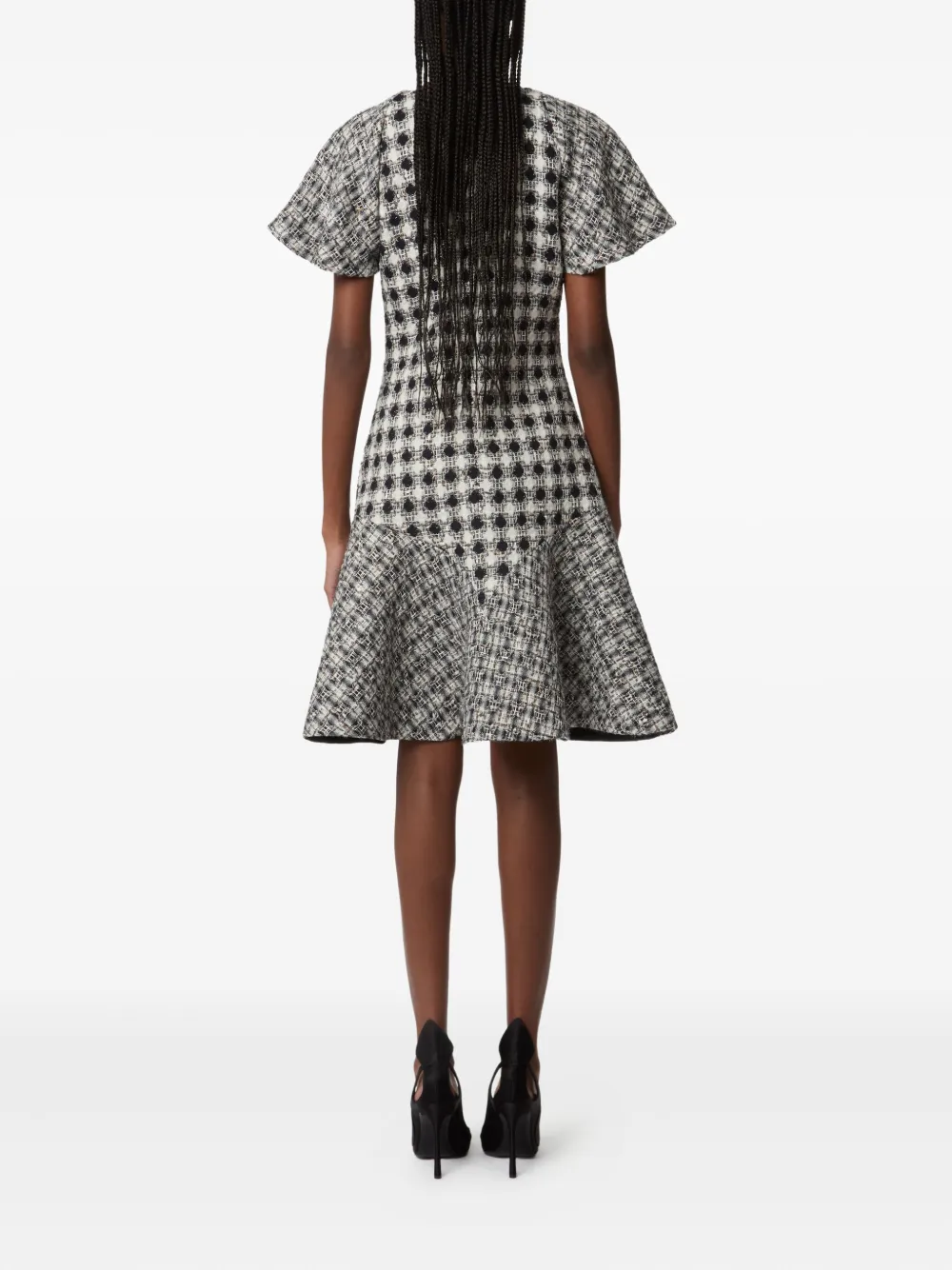 Nina Ricci Tweed mini-jurk Zwart