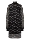 Nina Ricci polka-dot ruffled mini dress - Black