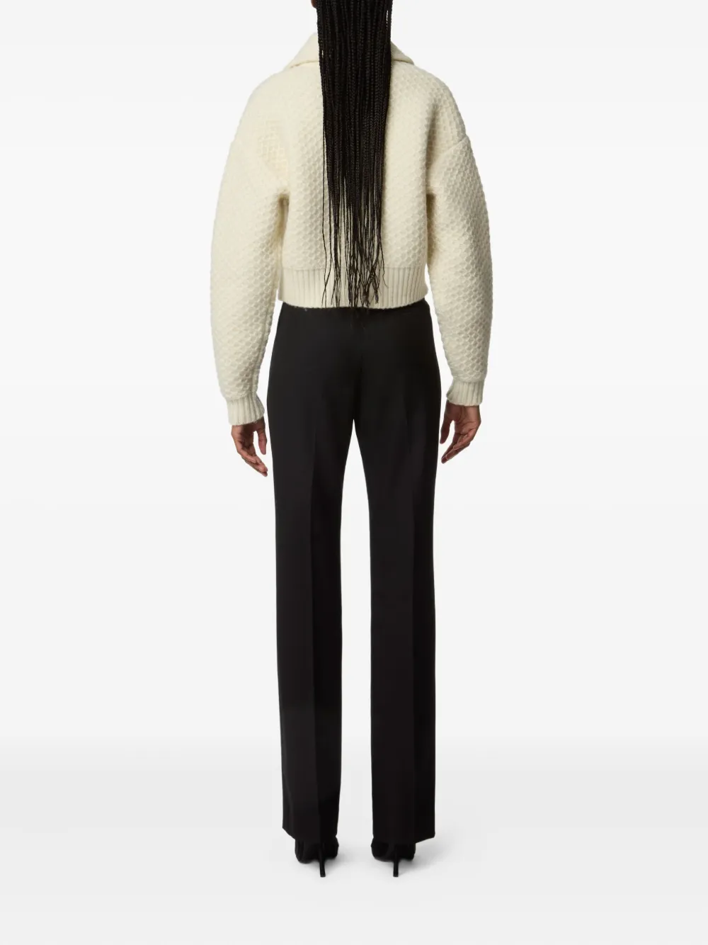 Nina Ricci textured-wool cardigan Beige