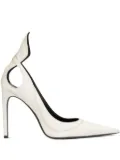 Nina Ricci satin cut-out pumps - Neutrals