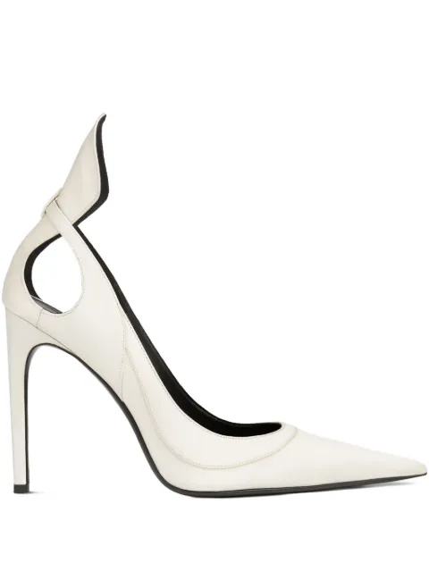 Nina Ricci satin cut-out pumps