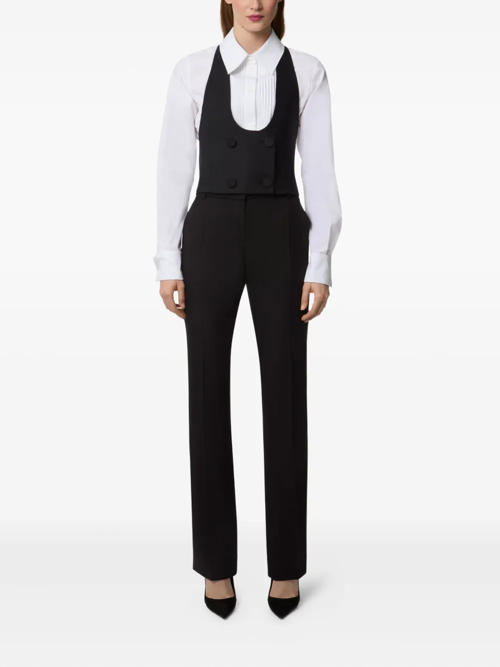 Nina Ricci Spencer met dubbele rij knopen Zwart