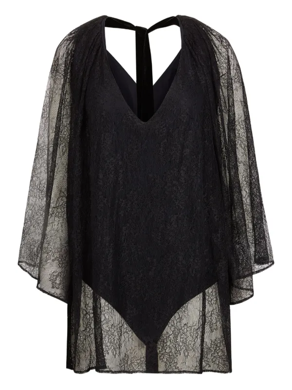 Nina Ricci Lace Bodysuit in Black