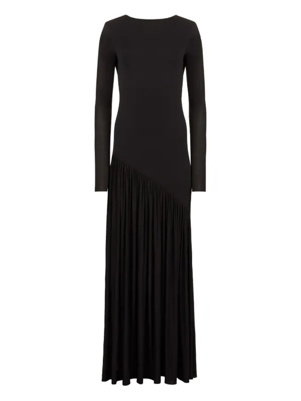 Nina Ricci Asymmetric Maxi Dress | Black | FARFETCH Nina Ricci Asymmetric Maxi Dress | Black | FARFETCH