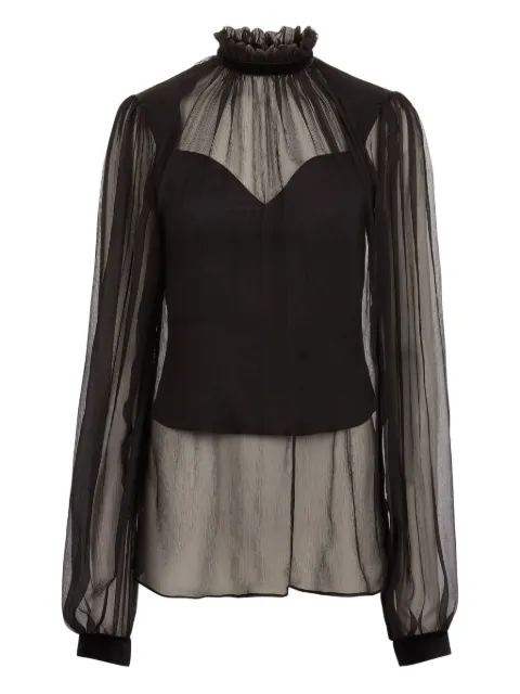 Nina Ricci high-neck ruffled top