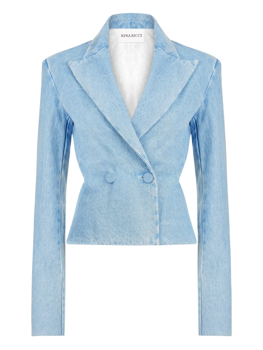 Nina Ricci cut out-detail denim blazer | Blue | Image 1