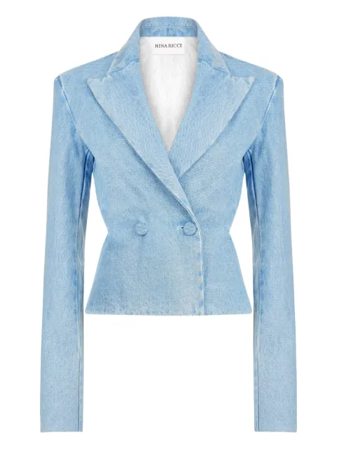 Nina Ricci cut out-detail denim blazer
