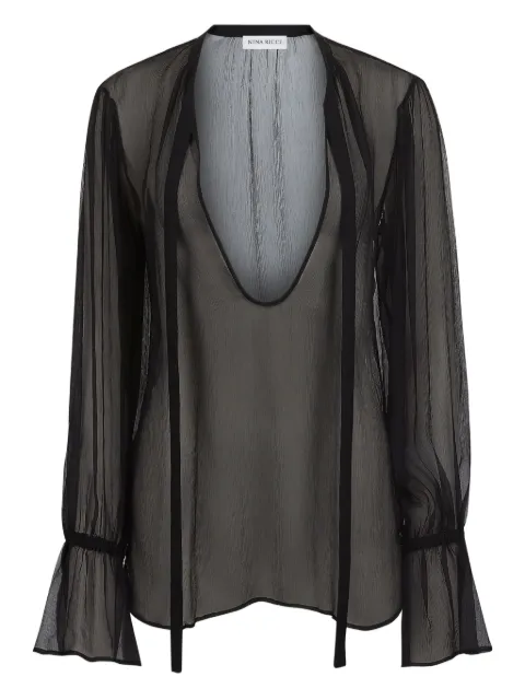 Nina Ricci sheer silk top