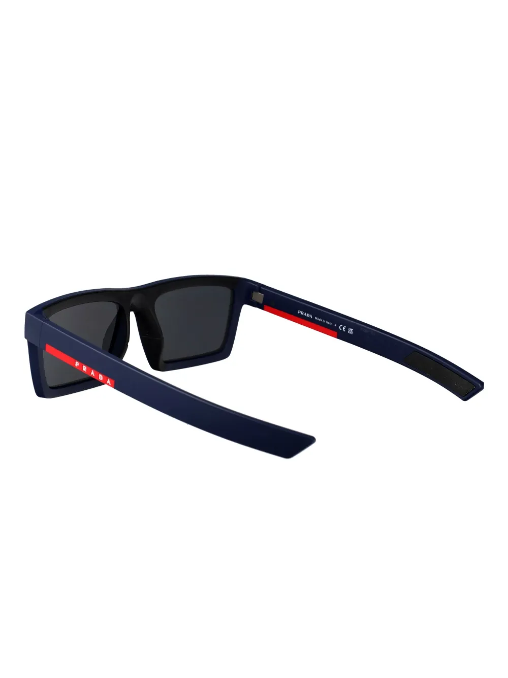 Prada Linea Rossa Zonnebril met vierkant montuur Blauw