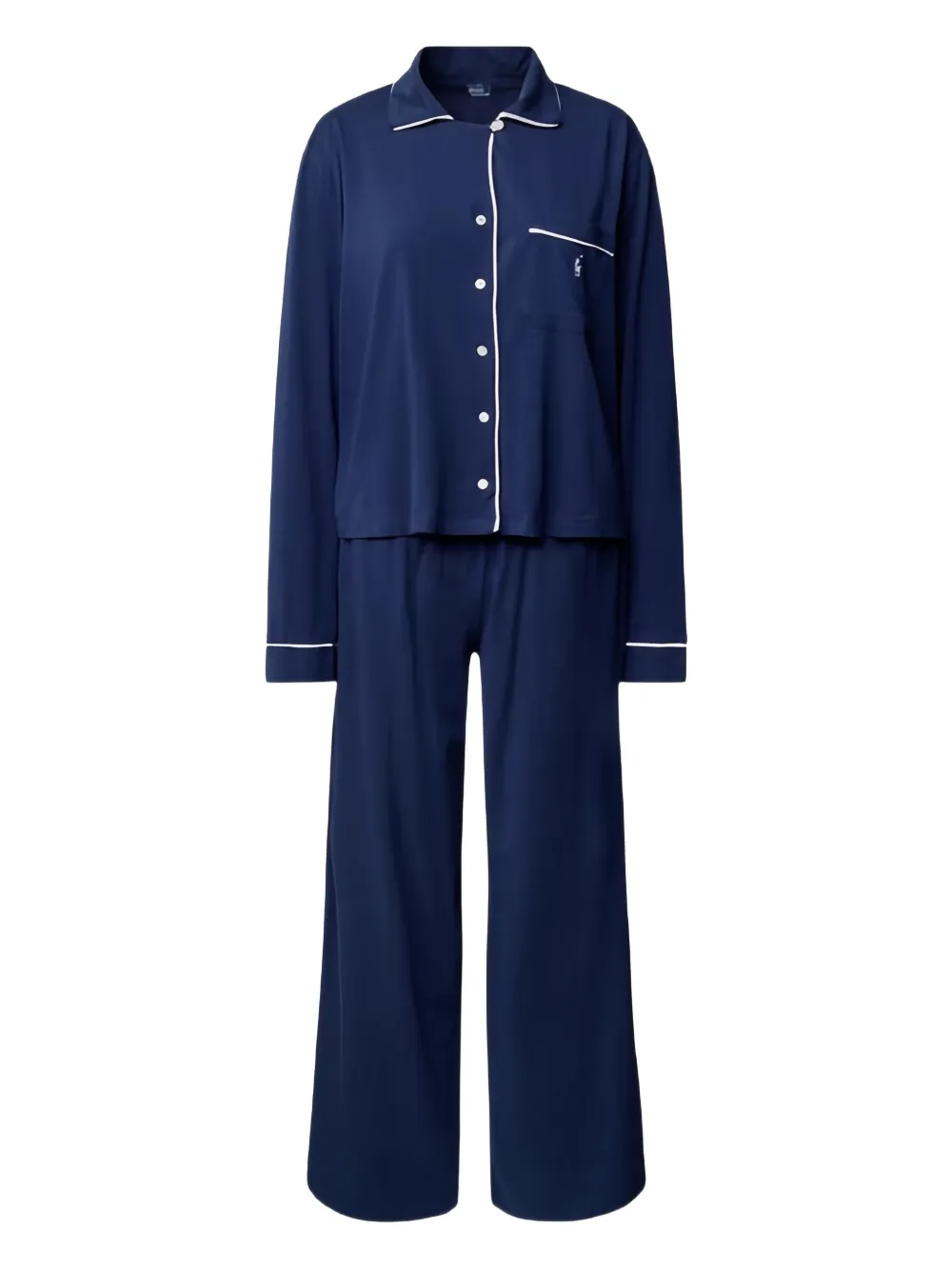 Polo Ralph Lauren Pyjama mit Paspeln - Blau