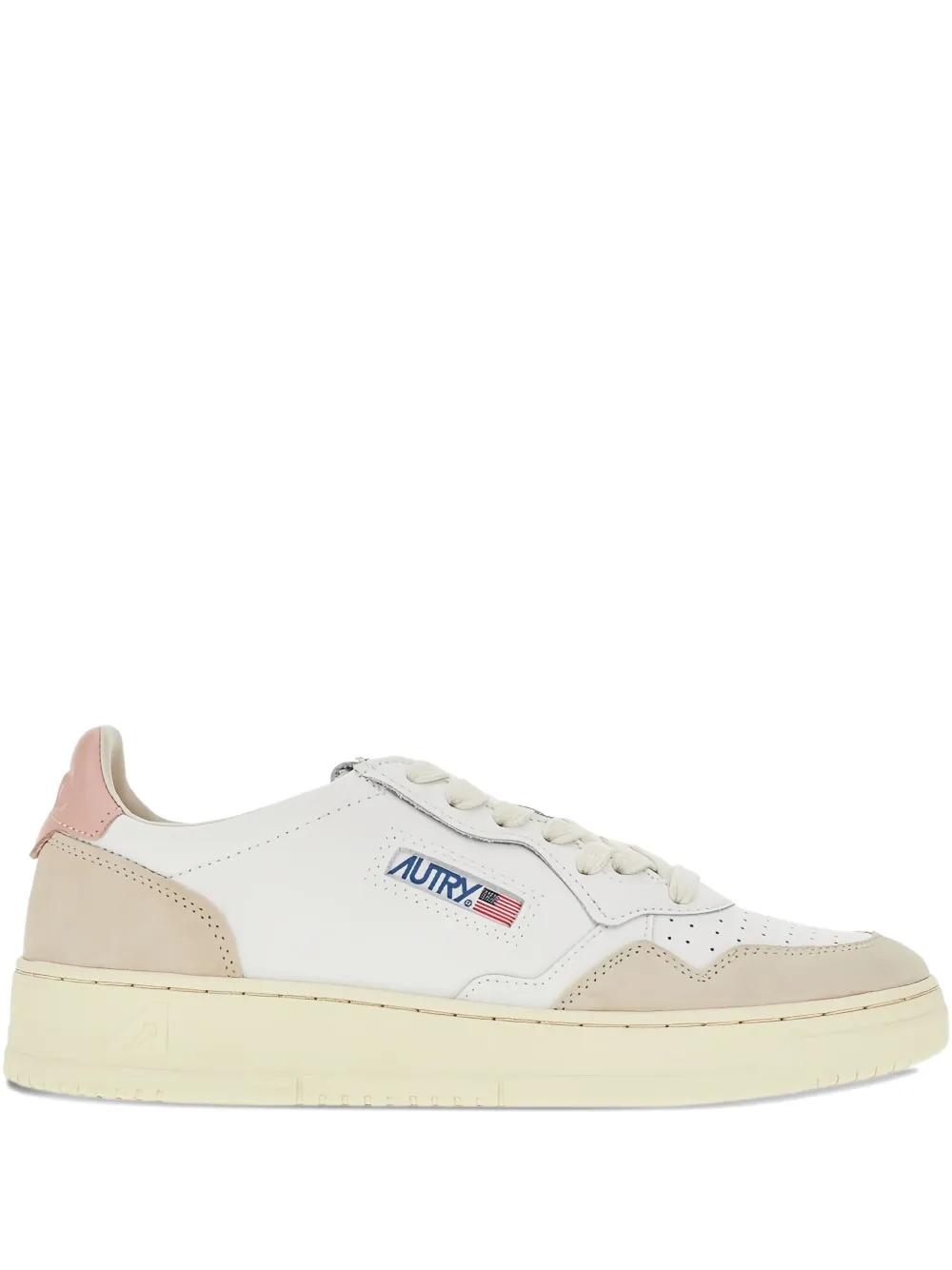Autry Medalist leather-panelled sneakers White
