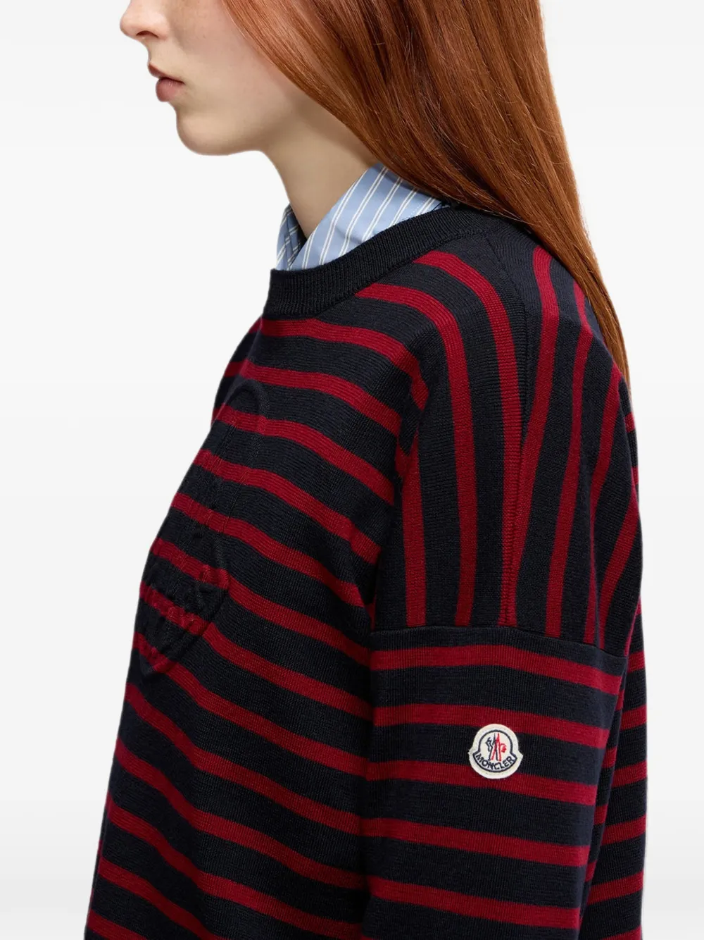 Moncler Gestreepte trui Rood