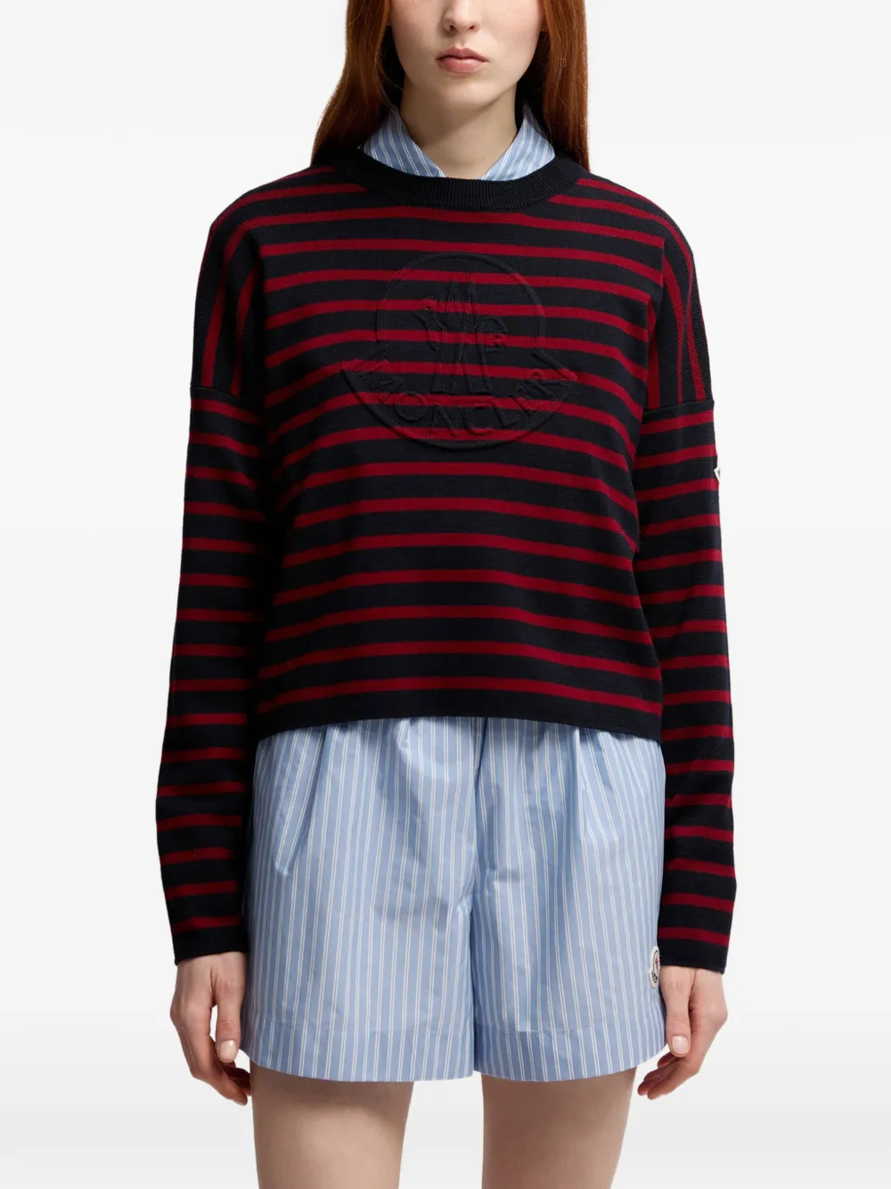 Moncler Gestreepte trui Rood