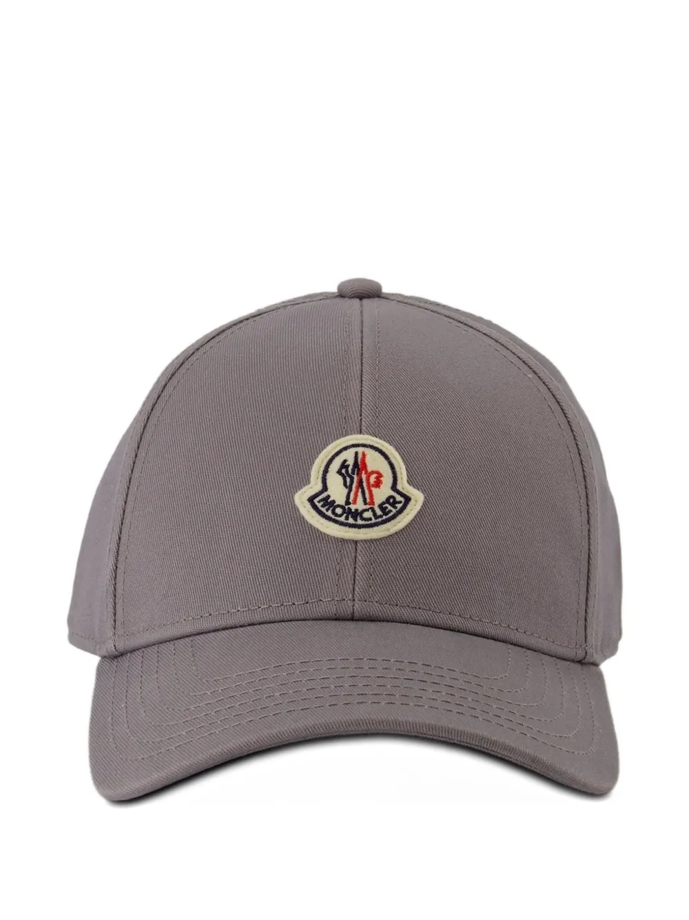 Moncler logo-patch cap Grijs