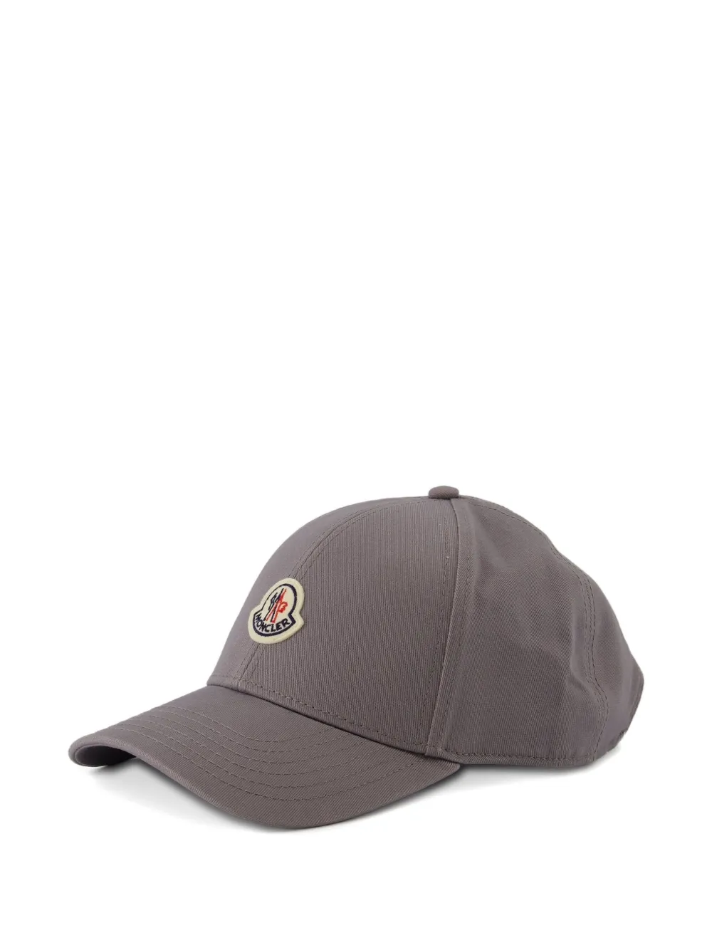 Moncler logo-patch cap Grijs