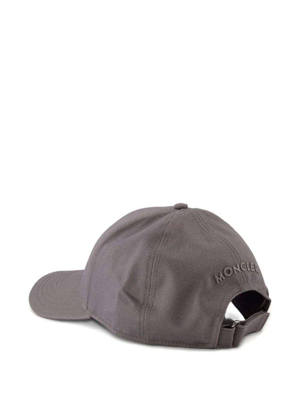 Moncler logo-patch cap Grijs