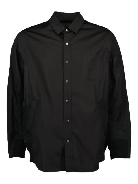 sacai poplin nylon shirt