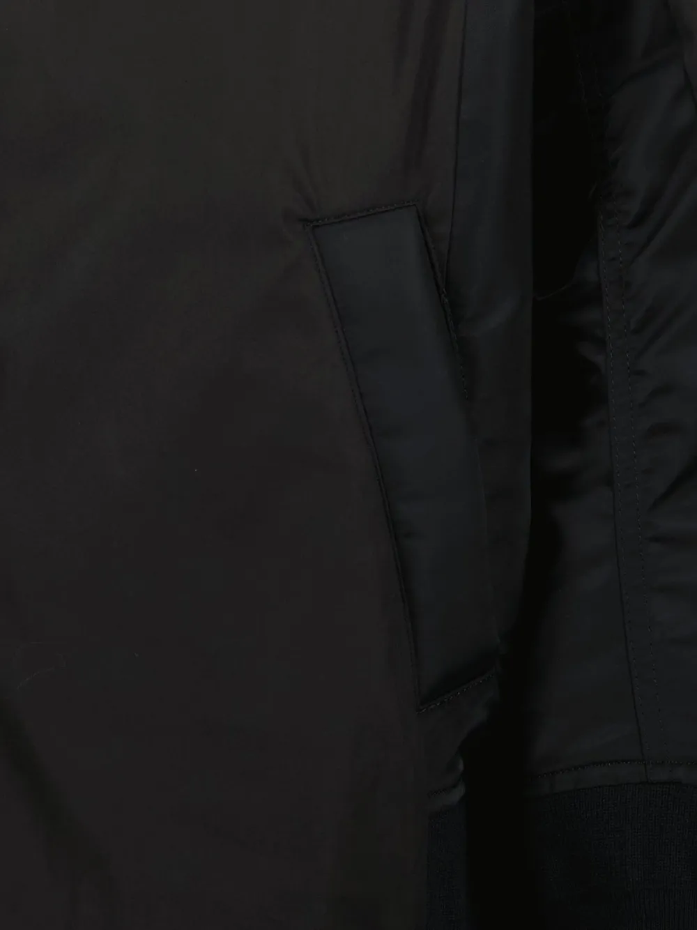 sacai Popeline nylon overhemd Zwart