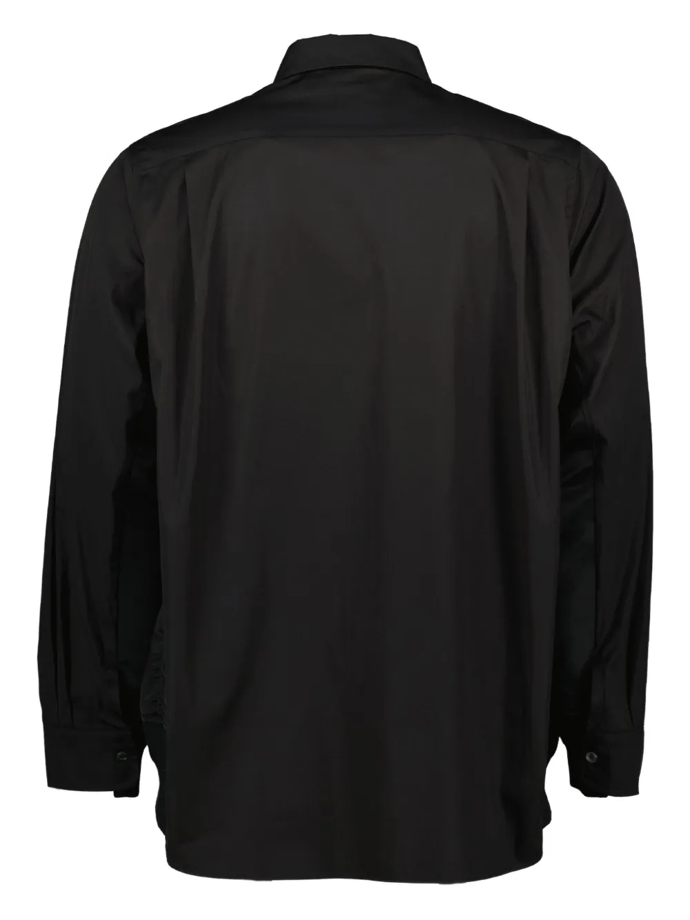 sacai Popeline nylon overhemd Zwart