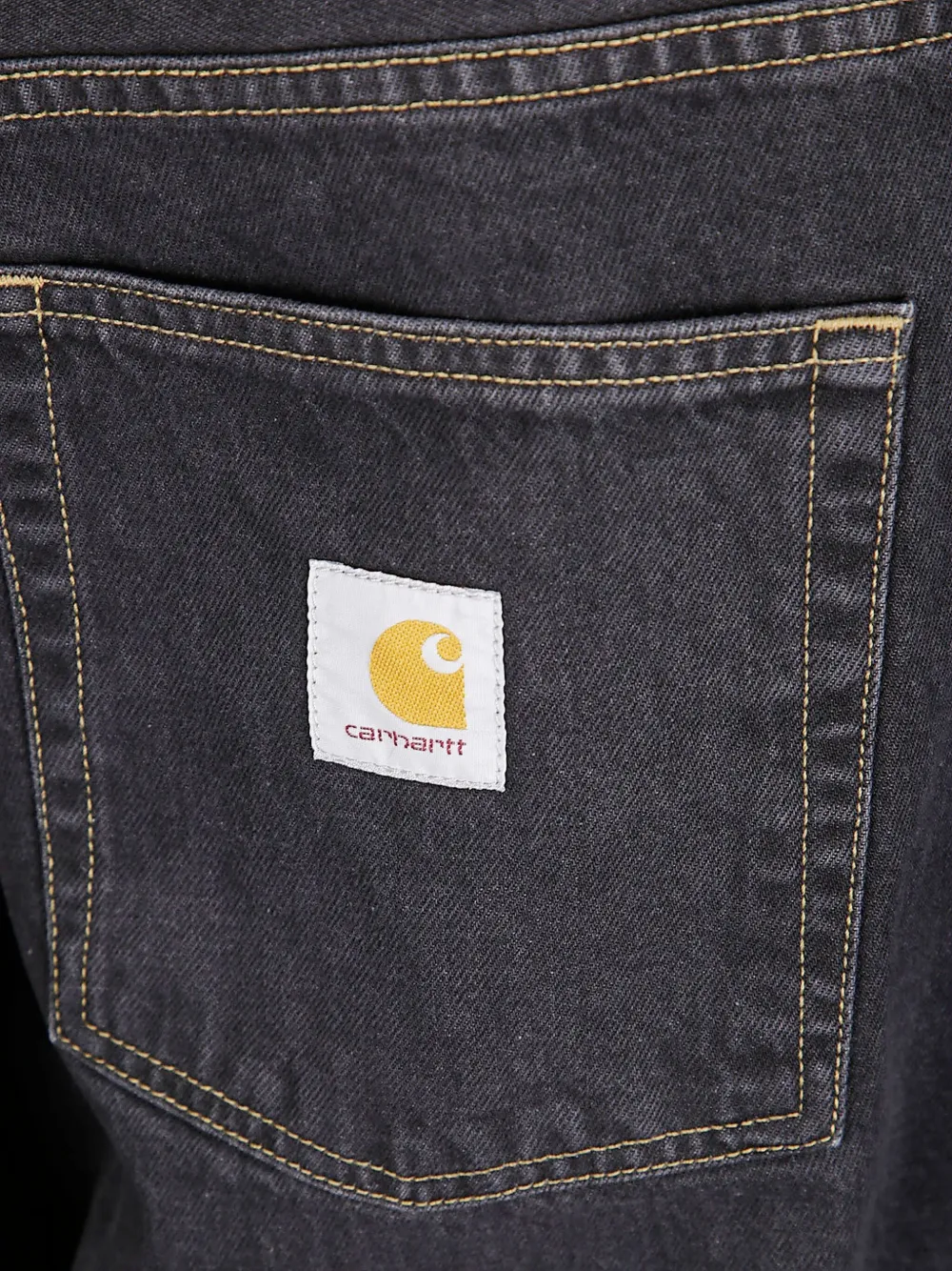 Carhartt WIP Brandon jeans met stonewashed effect Zwart