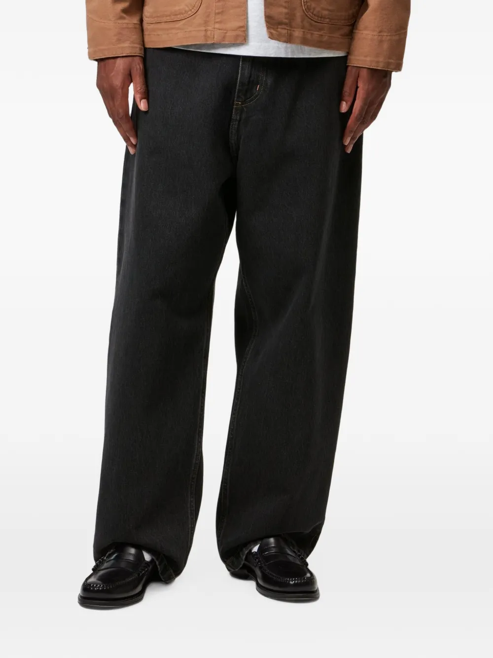 Carhartt WIP Brandon jeans met stonewashed effect Zwart