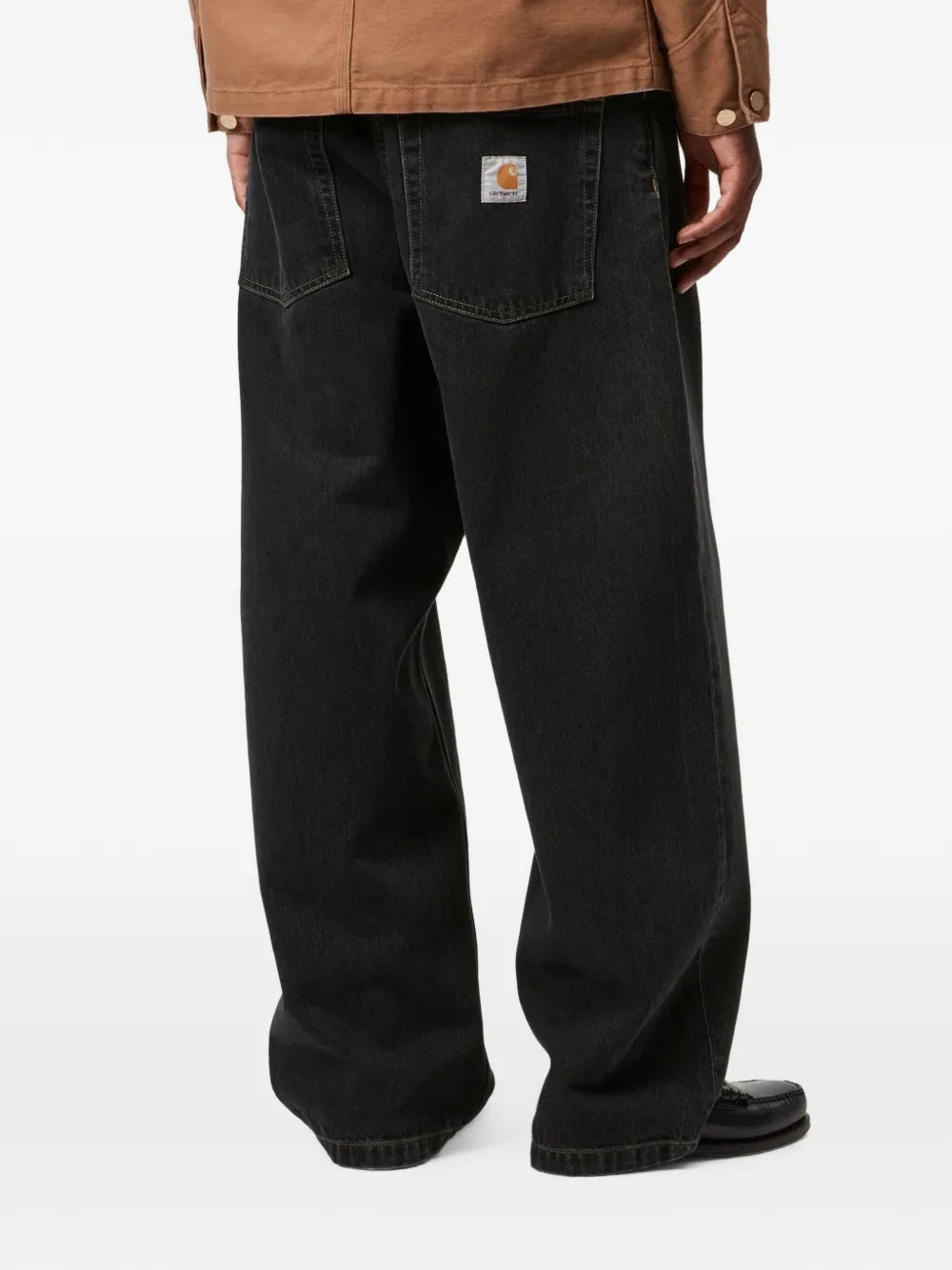 Carhartt WIP Brandon jeans met stonewashed effect Zwart