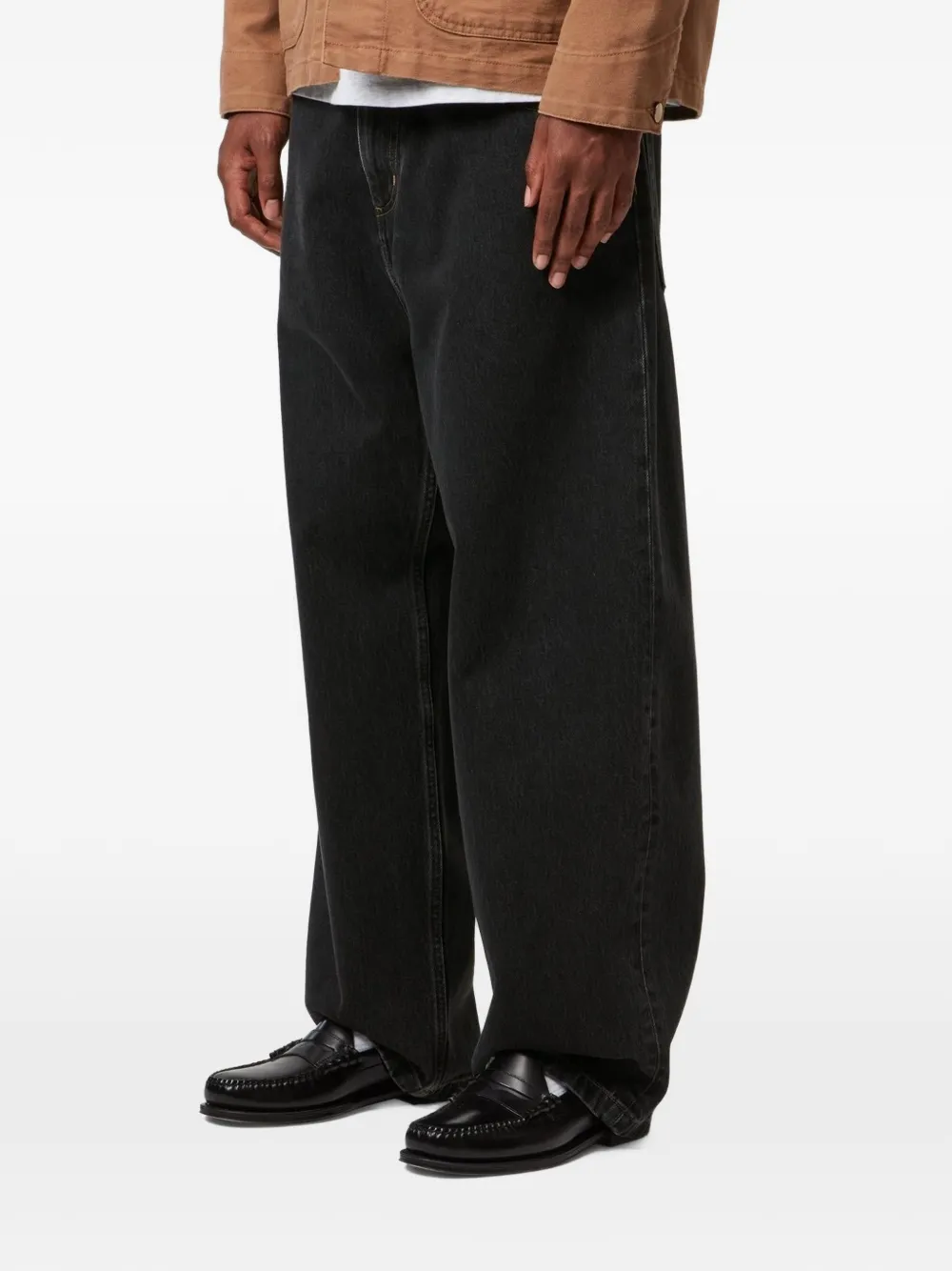 Carhartt WIP Brandon jeans met stonewashed effect Zwart