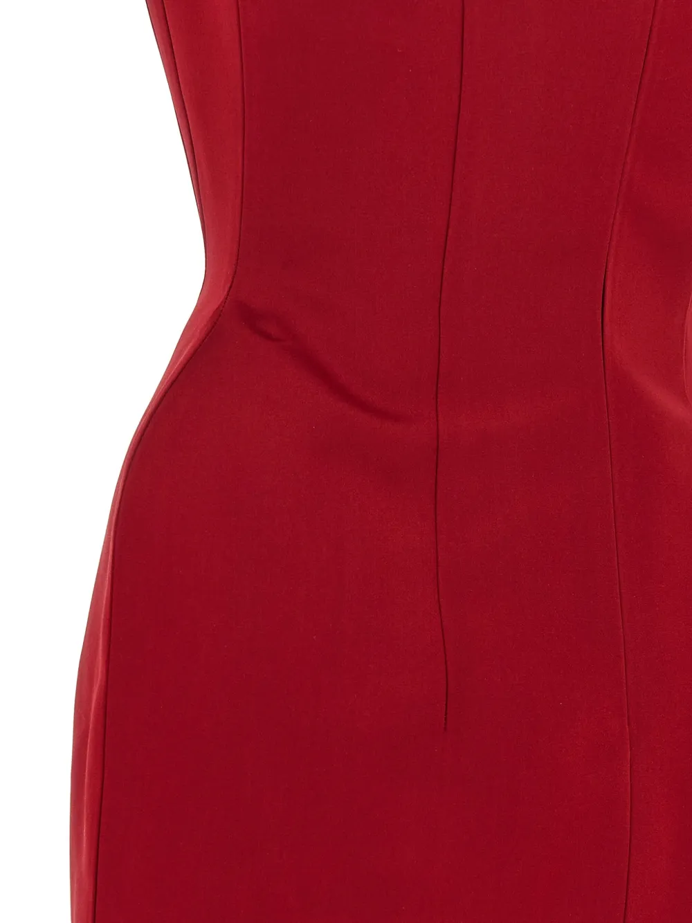 Magda Butrym Midi-jurk met naaddetail aan de zijkant Rood
