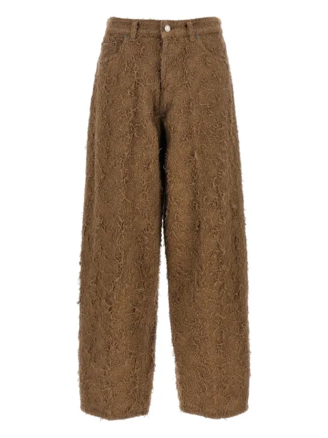Haikure Becky fur-effect cotton jeans