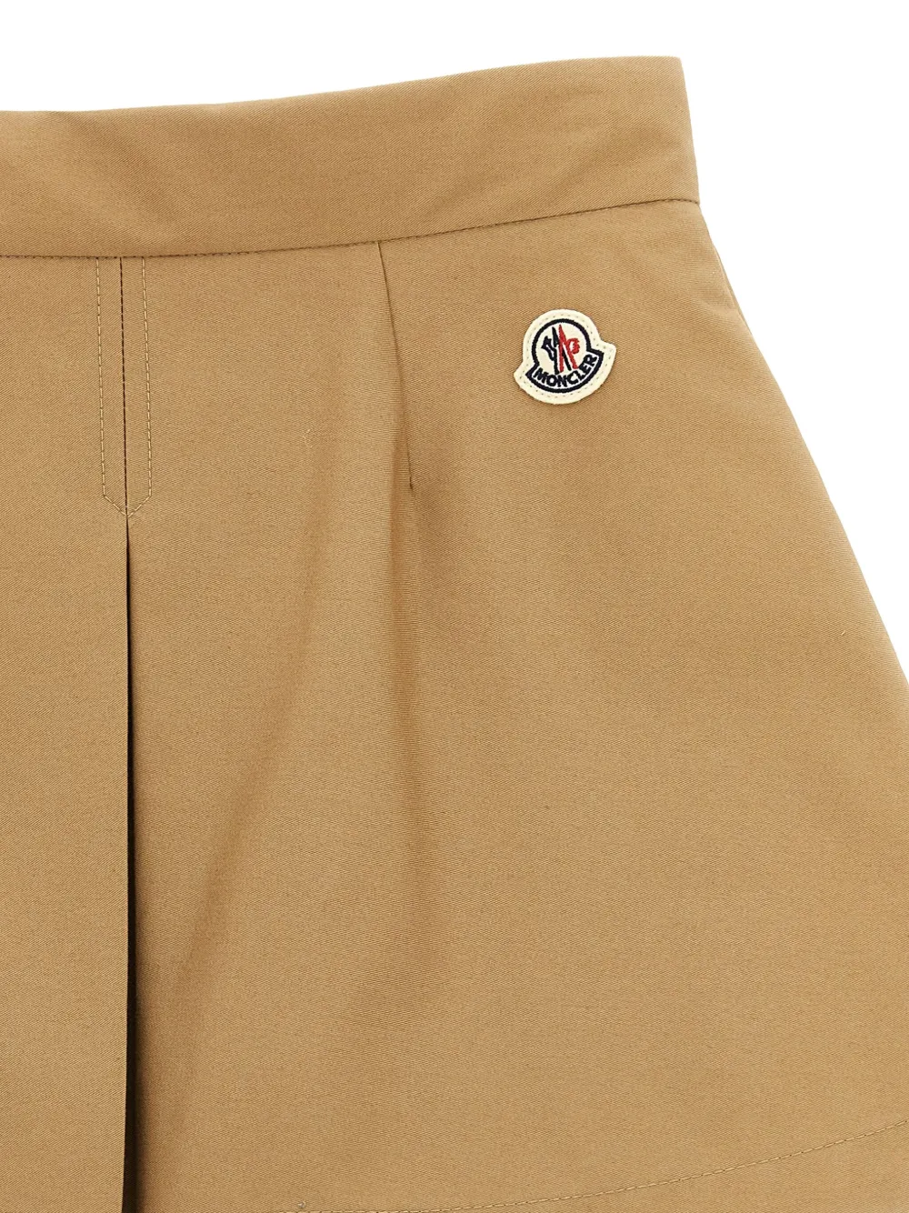 Moncler Enfant Plooirok met logopatch Bruin