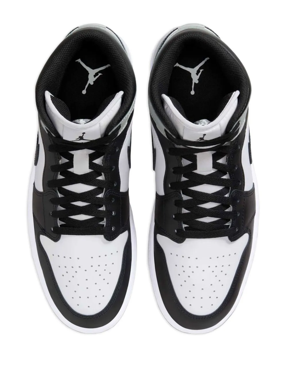Jordan Air 1 Mid "Barons White Light Smoke Grey Black" sneakers