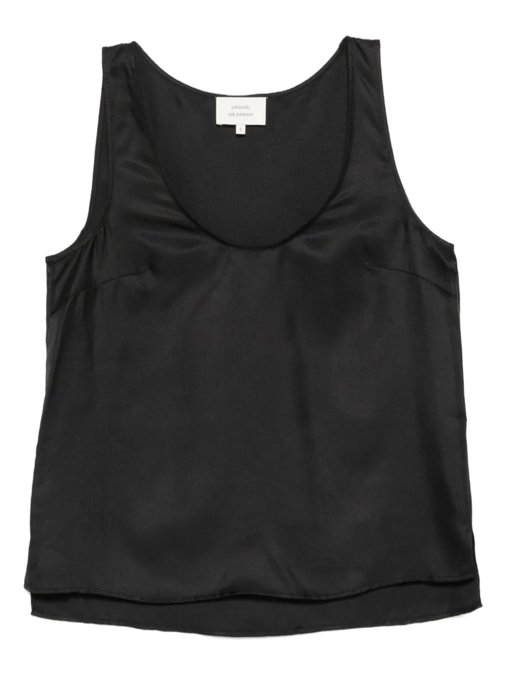 LouLou de Saison Top Gaby con scollo ampio - Nero