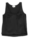 LouLou de Saison Gaby scoop-neck silk top - Black